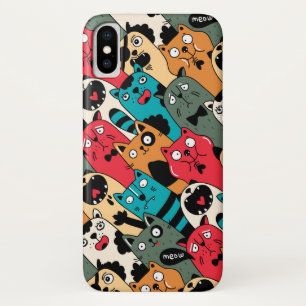 Funda Para iPhone X La multitud de gatos