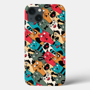 Funda Para iPhone 13 La multitud de gatos