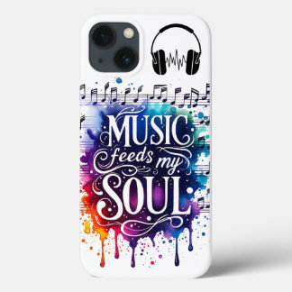 Funda Para iPhone 13 La música alimenta mi alma