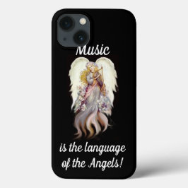Funda Para iPhone 13 La música, el idioma de los ángeles