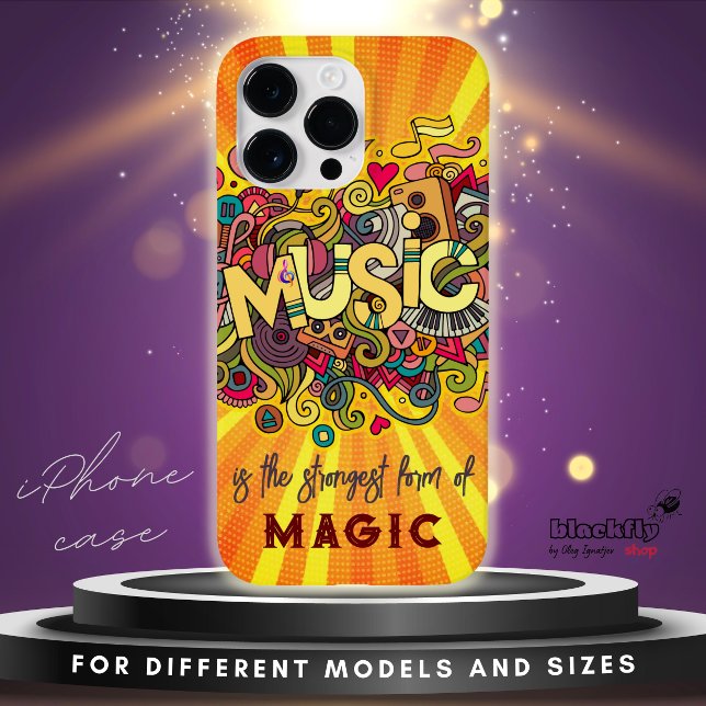 Funda De Case-Mate Para iPhone La MÚSICA es la forma más fuerte de la magia (Subido por el creador)