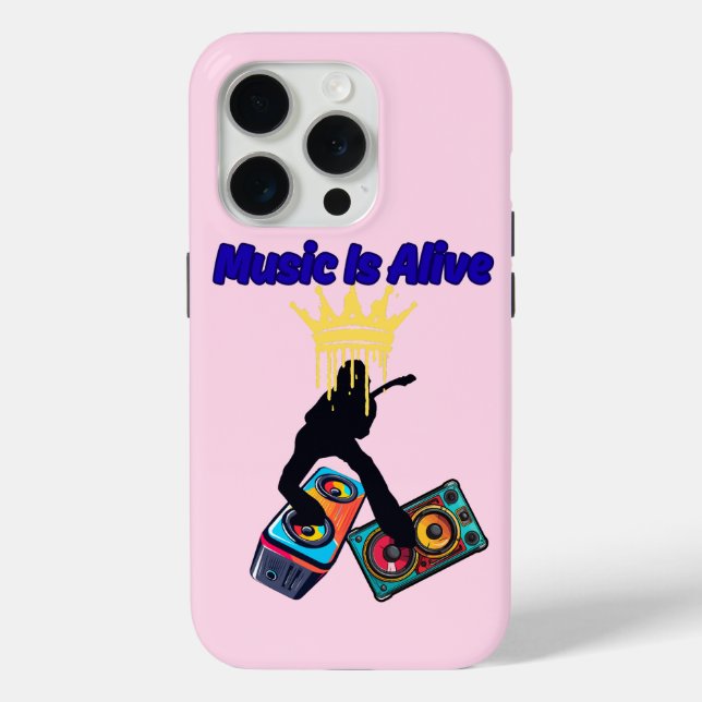 Funda De Case-Mate Para iPhone La Música Está Viva (Reverso )