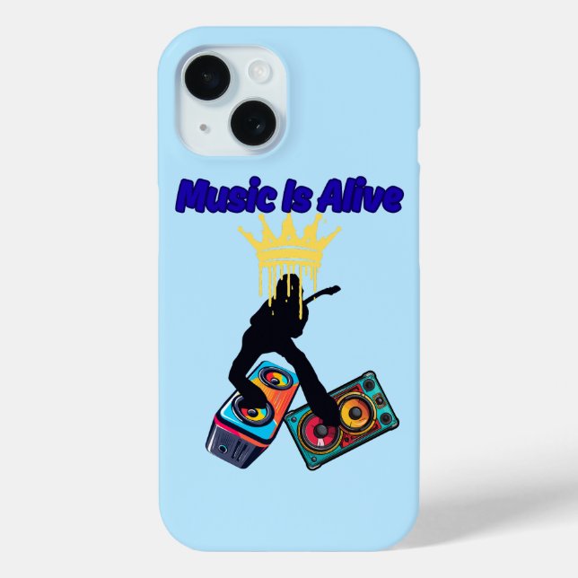 Funda De Case-Mate Para iPhone La Música Está Viva (Reverso )