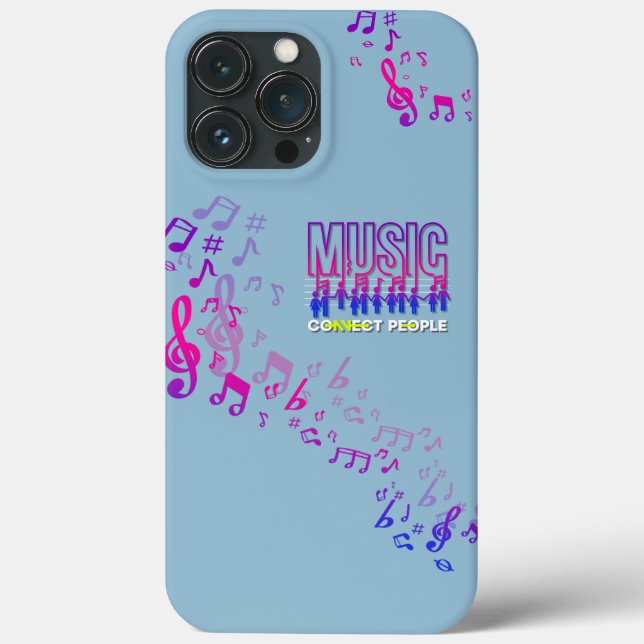 Funda De Case-Mate Para iPhone La música une a las personas | (Reverso )