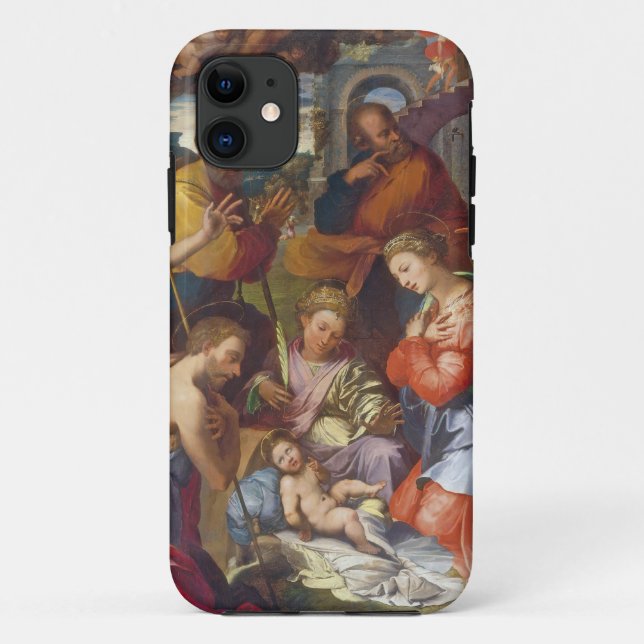 Funda De Case-Mate Para iPhone La Natividad, 1534 (aceite en el panel) (Reverso)