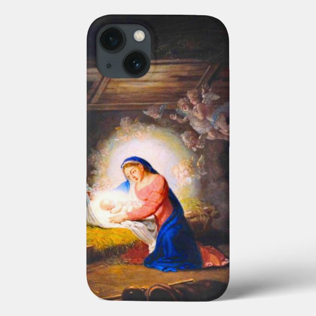Funda De Case-Mate Para iPhone La Natividad de Cristo (Reverso)