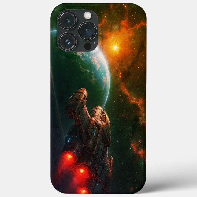 Funda De Case-Mate Para iPhone La nave espacial futurista (Reverso )