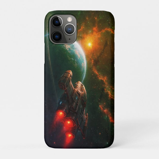 Funda De Case-Mate Para iPhone La nave espacial futurista (Reverso)