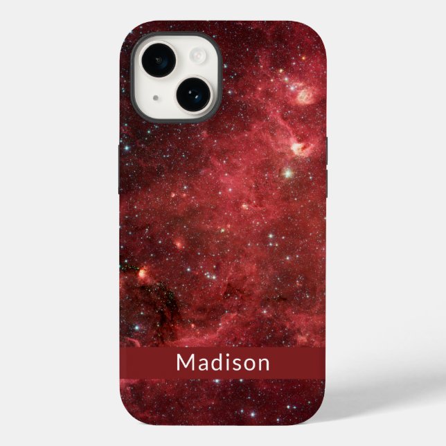 Funda De Case-Mate Para iPhone La nebulosa de Norteamérica infrarroja tu nombre (Reverso )