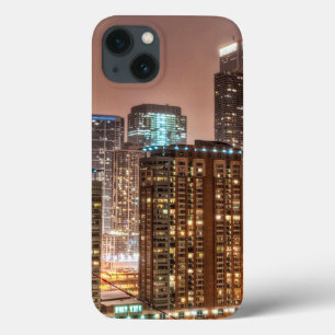 Funda Para iPhone 13 La nieve cae sobre horizonte en la tarde en