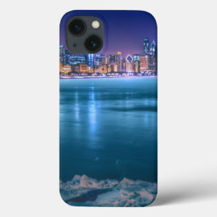 Funda Para iPhone 13 La nieve y el hielo abundan en el lago Michiga en