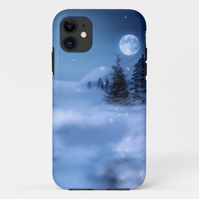 Funda De Case-Mate Para iPhone La noche del invierno (Reverso)