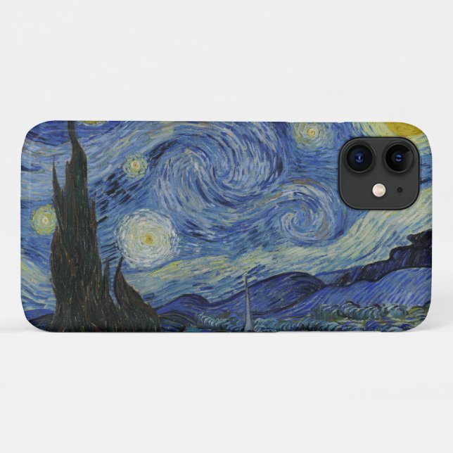 Funda De Case-Mate Para iPhone La noche estrellada (Reverso (horizontal))