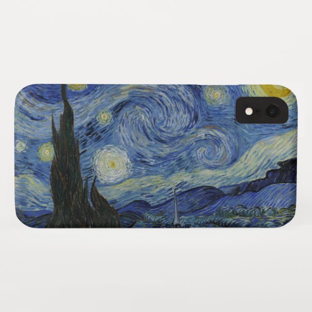 Funda De Case-Mate Para iPhone La noche estrellada (Reverso (horizontal))