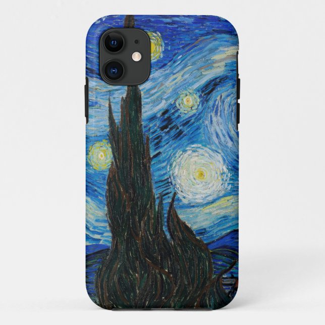 Funda De Case-Mate Para iPhone La noche estrellada de Van Gogh (Reverso)