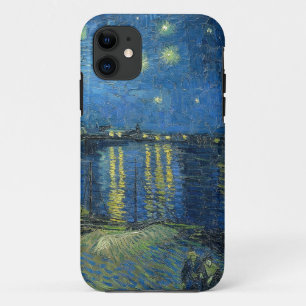 Funda Para iPhone 11 La noche estrellada de Van Gogh sobre el Ródano