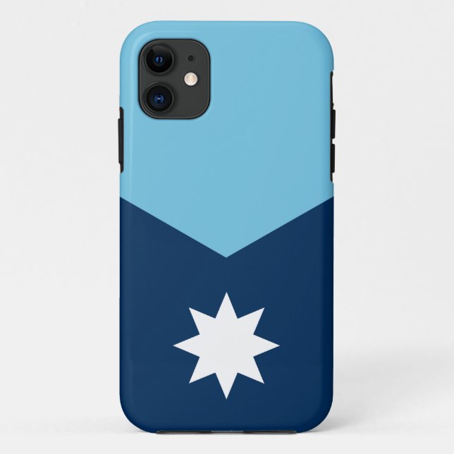 Funda De Case-Mate Para iPhone La nueva bandera del estuche Minnesota State iPhon (Reverso)