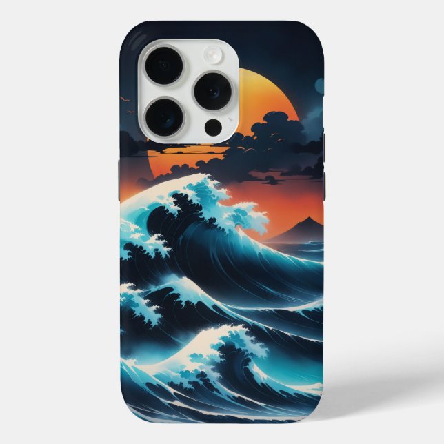 Funda De Case-Mate Para iPhone la ola (Reverso )