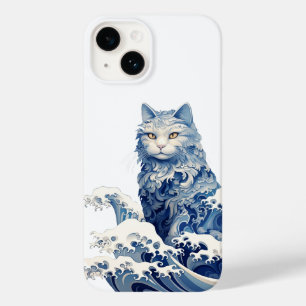 Funda Para iPhone 14 De Case-Mate La ola del gato en Kanagawa