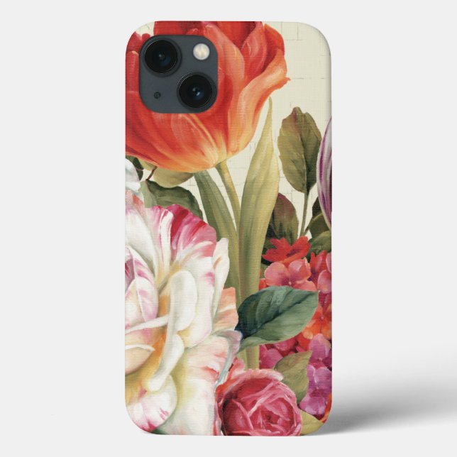 Funda De Case-Mate Para iPhone La opinión del jardín lanzó las flores (Reverso)