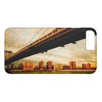La opinión del puente de Manhattan del lado de
