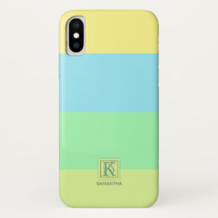 Funda Para iPhone X La paleta de colores de la cal del océano del