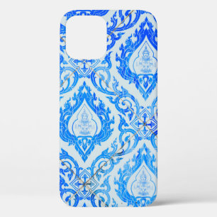 Funda Para iPhone 12 la pared de la iglesia está decorada con azulejos