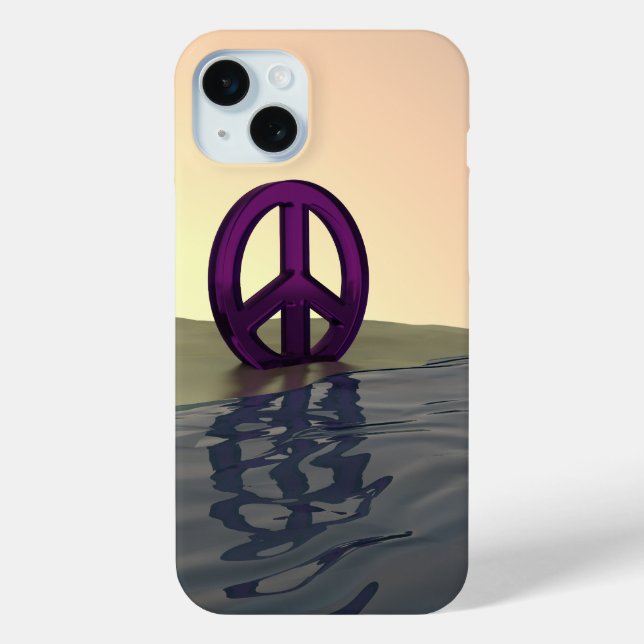 Funda De Case-Mate Para iPhone La paz en una playa (Reverso )