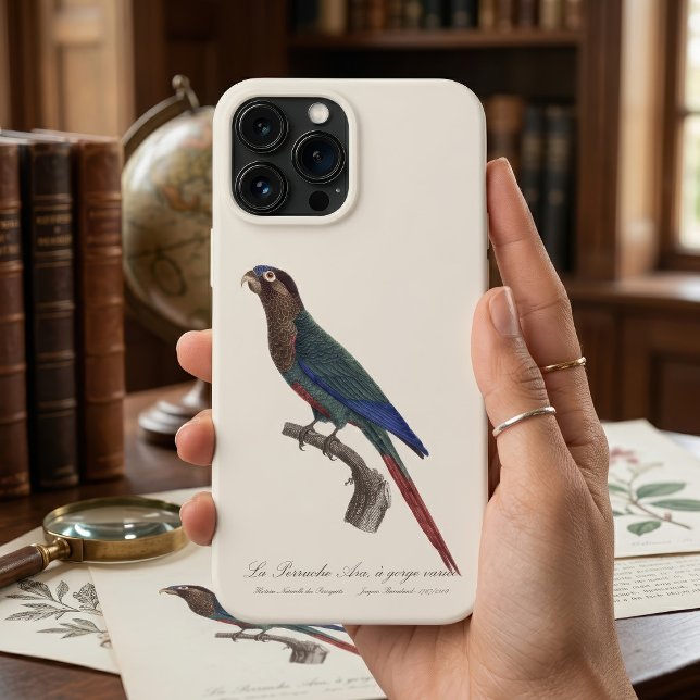 Funda De Case-Mate Para iPhone La Perruche Ara, a garganta variada  (The Painted Parakeet, Pyrrhura Picta. iPhone Case)