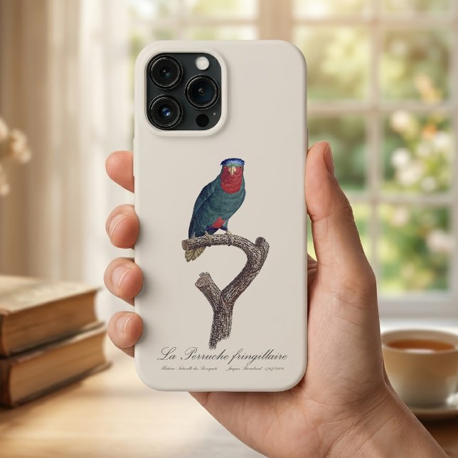 Funda De Case-Mate Para iPhone La Perruche fringillaire (Blue-Crowned Lorikeet, Vini Australis. iPhone Case)