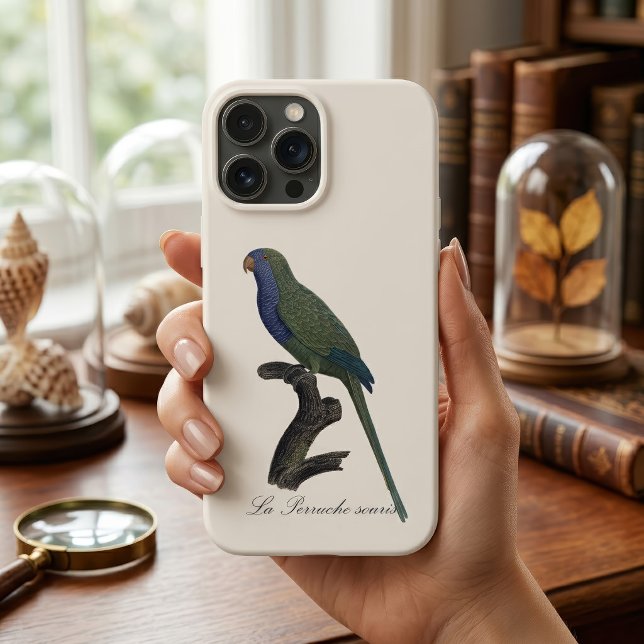 Funda De Case-Mate Para iPhone La Perruche souris / Monk Parakeet (Monk Parakeet or Monk Parrot, Myiopsitta Monachus. iPhone Case)