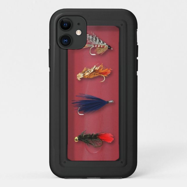 Funda De Case-Mate Para iPhone La pesca con mosca vuela (Reverso)