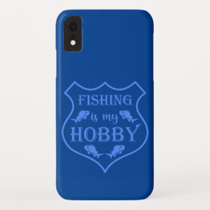 Funda Para iPhone XR La pesca es mi cita escudo de hobby en el escudo