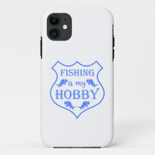 Funda Para iPhone 11 La pesca es mi pasatiempo escudo cita en cresta 