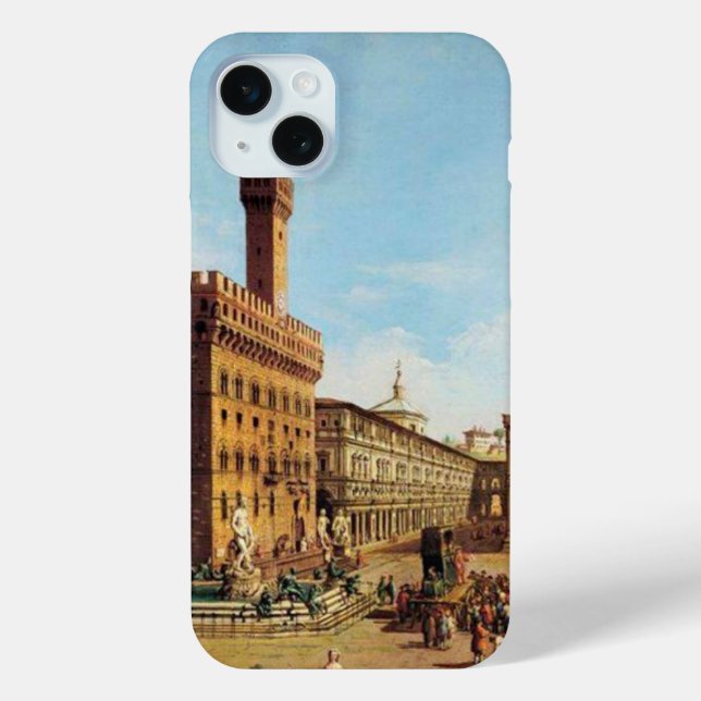Funda De Case-Mate Para iPhone La Piazza della Signoria en Florencia (Reverso )