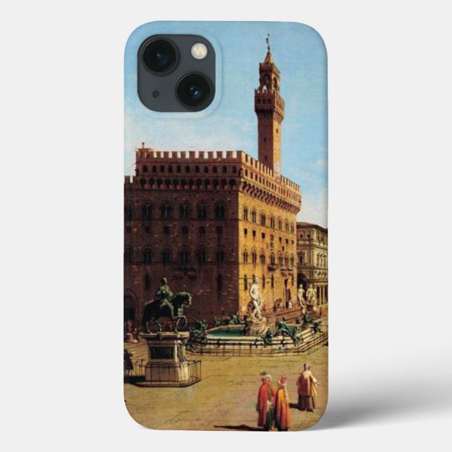 Funda De Case-Mate Para iPhone La Piazza della Signoria en Florencia (Reverso)