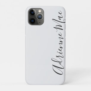 Funda Para iPhone 11 Pro La plata blanca personalizada y de moda