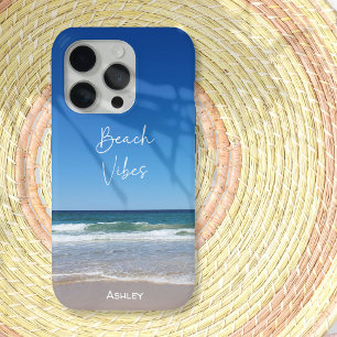 Funda Para iPhone 15 Pro La playa de arena oceánica personalizada