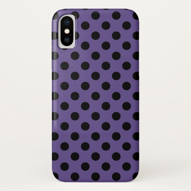 Funda De Case-Mate Para iPhone La polka negra se pone sobre la ultravioleta (Reverso)
