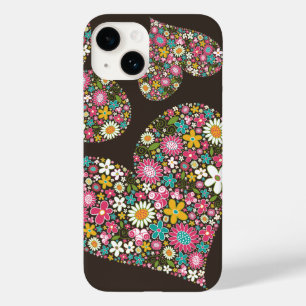 Funda Para iPhone 14 De Case-Mate La Primavera Rosa Brillante Flora Corazón Floral C