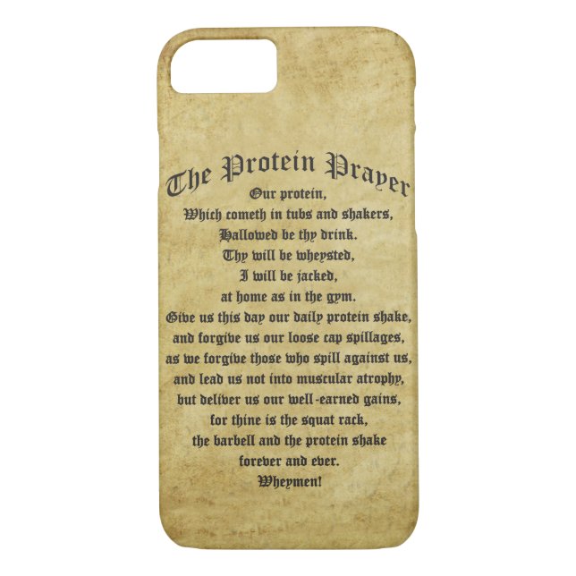 Funda De Case-Mate Para iPhone La proteína Shake Prayer (Reverso)