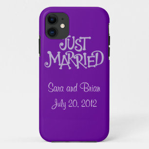 Funda Para iPhone 11 La púrpura personalizada acaba de casar la caja