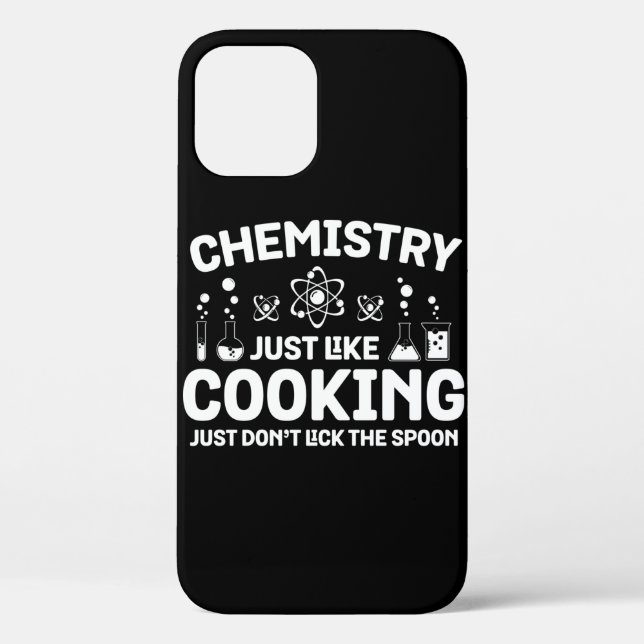 Funda De Case-Mate Para iPhone La química, como cocinar, no lamer la cuchara (Reverso )