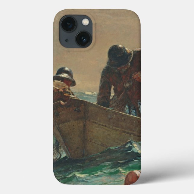 Funda De Case-Mate Para iPhone La red de arenque, 1885 (aceite sobre lienzo) (Reverso)