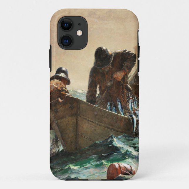 Funda De Case-Mate Para iPhone La red de arenques de Winslow Homer. (Reverso)