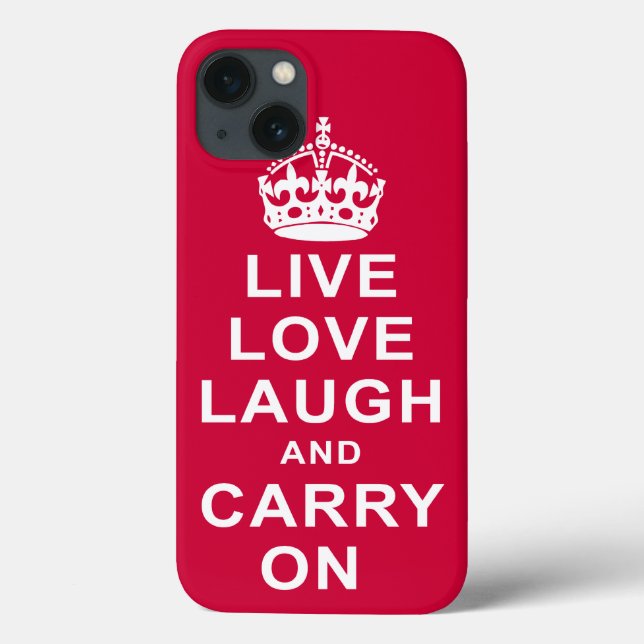 Funda De Case-Mate Para iPhone La risa viva del amor y continúa (Reverso)