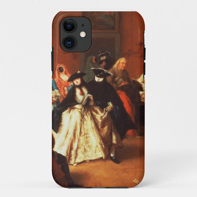 Funda De Case-Mate Para iPhone La sala (aceite en lona) (Reverso)
