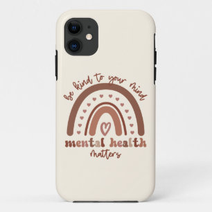 Funda Para iPhone 11 La Salud Mental Del Boho Arcoiris Sea Amable Con S