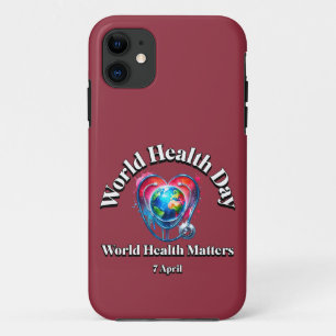 Funda Para iPhone 11 La salud mundial importa. Día Mundial de la Salud.