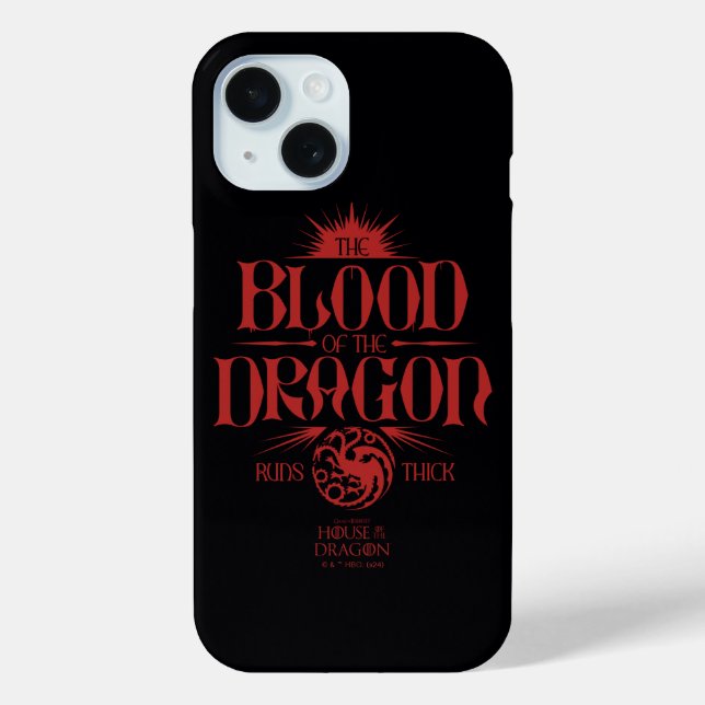 Funda De Case-Mate Para iPhone La sangre del dragón corre de mal humor (Reverso )